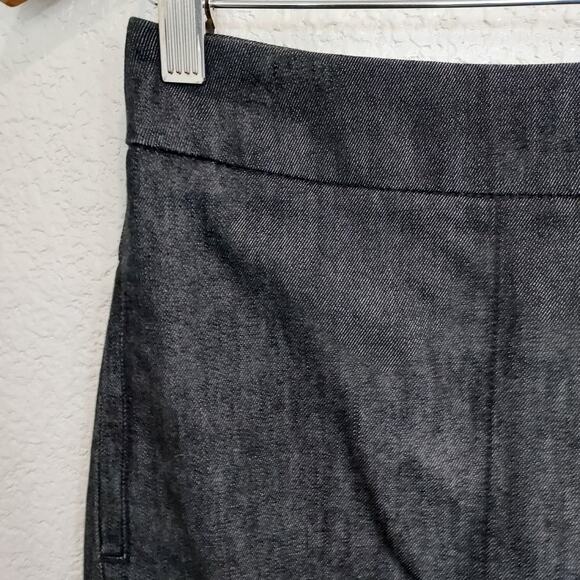 Talbots Black Denim Knee Length Skirt Size SP - Picture 2 of 9
